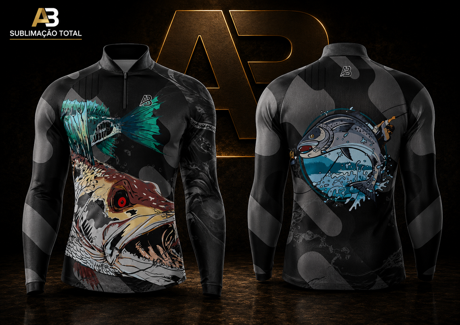 Camiseta Raglan Gola Padre com Zíper